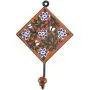 Indianshelf Handmade 1 Artistic Vintage Brown Ceramic Floral Wall Hooks Holders/Wall Rail Hooks Indianshelf Handmade 1 Artistic Vintage Brown Ceramic Floral Wall Hooks Holders/Wall Rail Hooks