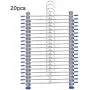 SEniutarm Pants Jeans Hanger Anti-Slip Trouser Clothes Rack Organizer Shirt 5/10/15/20Pcs Blue 5pcs