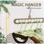 Magic Multi-Port Support Circle Clothes Hanger Clothes Drying Rack Multifunction Plastic Clothes Hangers Home Storage Hangers 10pcs Random Color