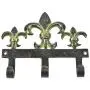 Indianshelf Handmade 1 Artistic Vintage Black Brass French Flower Bud Patina Key Hooks Holders/Wall Hooks for Towels Indianshelf Handmade 1 Artistic Vintage Black Brass French Flower Bud Patina Key Hooks Holders/Wall Hooks for Towels