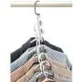 6Pcs Clothes Hanger Holders Save Space Wardrobe Clothing Organizer Racks Hangers for Clothes