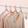 HJYPYJ Magic Hanger,Portable Magical Hangers,with Clip PP Hanger,Space-Saving Organizer Hangers, Clip Removable/Color Mixing / 5 pcs