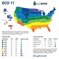 EcoSmart ECO 11 Electric Tankless Water Heater, 13KW at 240 Volts with Patented Self Modulating Technology