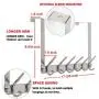 Dseap Over The Door Hook Hanger, Over The Door Towel Rack, for Coat Clothes Hat Towel Bathroom, Chromed Dseap Over The Door Hook Hanger, Over The Door Towel Rack, for Coat Clothes Hat Towel Bathroom, Chromed