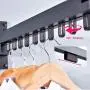 Bakala Wall Mounted Space-Saver, Clothes Drying Rack, Retractable Fold Away Clothes Dry Racks, Easy to Install Design, Balcony, Mudroom, Bedroom, PoolArea(Black)