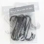 WALLNITURE Multipurpose S Shape Hanging Utility Hooks Steel Black 4 Inches Set of 10 WALLNITURE Multipurpose S Shape Hanging Utility Hooks Steel Black 4 Inches Set of 10