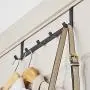 Yvetti Clothes Hangers Metal 5-Hook Anti-Slip Door Back Space Saving Trousers Clothes Scarf Hanging Towel Hook Organizer for Closet Wardrobe Black Yvetti Clothes Hangers Metal 5-Hook Anti-Slip Door Back Space Saving Trousers Clothes Scarf Hanging Towel Hook Organizer for Closet Wardrobe Black