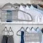 MIZGI Premium Velvet Hangers (Pack of 50) Heavyduty - Non Slip - Clothes Hangers Gray - Copper/Rose Gold Hooks,Space Saving Suit Hangers with Accessory Bar MIZGI Premium Velvet Hangers (Pack of 50) Heavyduty - Non Slip - Clothes Hangers Gray - Copper/Rose Gold Hooks,Space Saving Suit Hangers with Accessory Bar