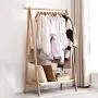 BLWX - Wooden Coat Rack,Solid Wood Coat Rack Floor Hanger Bedroom Clothes Rack Living Room Foyer Creative Hanger Optional Size Coat Rack (Size : 120x56x150cm)