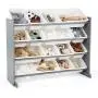 Tot Tutors Springfield Collection Supersized Wood Toy Storage Organizer, Extra Large, Grey/White Tot Tutors Springfield Collection Supersized Wood Toy Storage Organizer, Extra Large, Grey/White