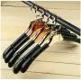 DNJKSA Hanger High Grade Leather Padded Plastic Hanger for Clothes,Mans Style,Square Top (10 Pieces/lot)(Random Color) DNJKSA Hanger High Grade Leather Padded Plastic Hanger for Clothes,Mans Style,Square Top (10 Pieces/lot)(Random Color)
