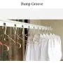 Hanger Pack Of 10 Coat Hangers Standard Clothes Hangers With Notches Metal Hangers With Bar Non Slip Anti-Rust Heavy Duty Hangers Ideal For Suits Garments Sweater Shirts Space Saving Hangers for Dress