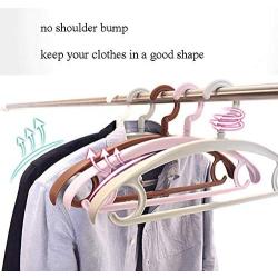 HANXIAODONG Clothes Hangers for Skirt Suit Coat Pack of 30 Solid Color Plastic Coat Hangers with Extra Wide Shoulder 360 Degree Swivel Hook (Color : White, Size : 4220.5cm)