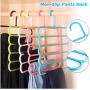 10PC Random Color Pants Hangers Multifunction Trousers Hanger Storage Rack Clothes Hanger Tie Scarfs Belt Towel Non-Slip Magic Hanger Decoration