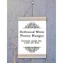 Driftwood White Magnet Wood Poster Hanger, Custom size Art Hanger, poster frame, picture hanger, Natural Wood, Handmade Frame