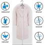 EFAILY Garment Covers, Pack of 10 Premium Quality PEVA Moth Proof Clothes Covers Dustproof Clear Suit Garment Bag Breathable Full Zipper Dust Cover