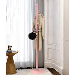 KKCF Bedroom Hanger Modern Minimalist Coat Racks Iron Hangers Clothes Shelves (Color : Pink)