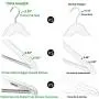TOPIA HANGER Extra Strong White Wooden Suit Hangers, Luxury Wood Coat Hangers, Glossy Finish with Extra Thick Hooks&Anti-Slip Bar 16-Pack CT01W