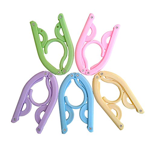12PCS Folding Travel Hangers ? 3 Section Design, Collapsing Clothing Hangers, Space Saving and Lightweight for Easy Carrying and Storing ? Strong Plastic and Aluminum Alloy Rivets (Pack of 12) 12PCS Folding Travel Hangers ? 3 Section Design, Collapsing Clothing Hangers, Space Saving and Lightweight for Easy Carrying and Storing ? Strong Plastic and Aluminum Alloy Rivets (Pack of 12)