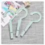 Mexidi 3 Pcs Portable Laundry Hanger Clothespins with Spring Clip Hooks, Outdoor Plastic Hanger Drying Clothing, Drying Clips, Clothes Pins, for Home or Travel -Air Dry and Drip Dry (Green)