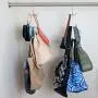 Evelots Purse Handbag Closet Organizer-Hanging-Chrome Finish-24 Hook Total-Set/4 Evelots Purse Handbag Closet Organizer-Hanging-Chrome Finish-24 Hook Total-Set/4