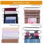 KYCPTNFJ Five S-Type Layers Trouser Hanger Hangers Space-Saving Clothes Pants Non-Slip Closet Organizer for Scarf Jeans Clothes Towels