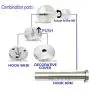 NELXULAS Brushed Stainless Steel Bath Towel Robe Hooks Single Super Heavy Duty Wall Mount Hook, Fit for Bedroom,Living Room, Bathroom and Fitting Room, Office, (8", 2 PCS) NELXULAS Brushed Stainless Steel Bath Towel Robe Hooks Single Super Heavy Duty Wall Mount Hook, Fit for Bedroom,Living Room, Bathroom and Fitting Room, Office, (8", 2 PCS)