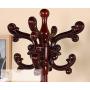 WZP Household Coat Rack Solid Wood Floor Bedroom Hanger Vertical European Clothes Rack Assembly Combination Hanger Simple Bedroom/Brown / Style1