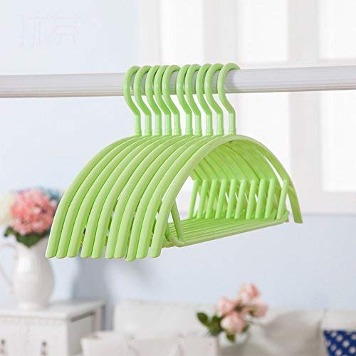 MGMDIAN Wet and Dry semi-Circular Hanger/Rotating Plastic Drying Rack/Non-Slip Non-Marking Clothes Hanging [5/10 Pack] Household Standard Hanger (Color : 6, Quantity : 5)