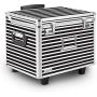 Vaultz VZ00685 Locking Mobile Rolling File Storage Chest, Letter/Legal Wheelie Case, 2 Combination Locks, 15.5 x 14.5 x 17.5 Inches, Black/White Stripe