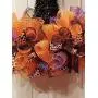Orange and Black Witch Hat Halloween Deco Mesh Door Decor - FREE SHIPPING - WREATH HANGER INCLUDED