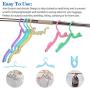 PiscatorZone 10 Pcs Travel Hangers Portable Folding Clothes Hangers Travel Accessories Foldable Clothes Drying Rack