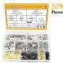 Picture Hanging Kit 500 PCS, Sutemribor Heavy Duty Assorted Picture Hangers with Screws for Picture Hanging Wall Mounting (500) Picture Hanging Kit 500 PCS, Sutemribor Heavy Duty Assorted Picture Hangers with Screws for Picture Hanging Wall Mounting (500)