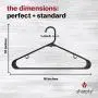 Sharpty Black Plastic Hangers, Plastic Clothes Hangers, Clothing Hangers, Durable and Slim Hangers (60, Black) Sharpty Black Plastic Hangers, Plastic Clothes Hangers, Clothing Hangers, Durable and Slim Hangers (60, Black)