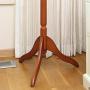 HTDZDX Free Standing Coat Hat Rack Stand with 3 Tiers 9 Hooks, Multifunctional Clothes Hanger Heavy Duty Hall Tree Stand Hanger - White/Wood Color (Color : A)