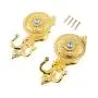 Hicello Gold Crystal Curtain Hold Back Tieback Wall Hook Cloths Hat Towel Hanger Tassel Decor Pothook Holder with Screws Hicello Gold Crystal Curtain Hold Back Tieback Wall Hook Cloths Hat Towel Hanger Tassel Decor Pothook Holder with Screws