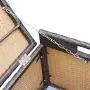 Victoria Young Resin Wicker Deck Boxes Storage Bench Container with Seat and Cushion Indoor and Outdoor Use, 60 Gallon, Espresso Brown