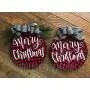Christmas wreath buffalo plaid farmhouse home decor door hanger Christmas wreath buffalo plaid farmhouse home decor door hanger