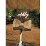 Rustic holiday decor - personalized stocking labels - stocking hooks - mantel stocking holder - custom stocking hanger - holiday home decor