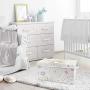 Sweet Jojo Designs Blush Pink, Gold and Grey Star and Moon Girl Baby Nursery or Kids Room Small Fabric Toy Bin Storage Boxes Chest for Celestial Collection