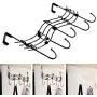 yodaliy Door Hanger Hook, Door Back Metal Music Note Over Door 5 Hooks Coat Clothes Storage Rack Wall Hanger Kitchen Bathroom Organizer(White,White) yodaliy Door Hanger Hook, Door Back Metal Music Note Over Door 5 Hooks Coat Clothes Storage Rack Wall Hanger Kitchen Bathroom Organizer(White,White)