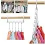 10pcs Space Saving Hanger 5 Hole Plastic Cloth Hanger Hook Magic Clothes Hanger with Hook Closet Organizer Decoration 10pcs Space Saving Hanger 5 Hole Plastic Cloth Hanger Hook Magic Clothes Hanger with Hook Closet Organizer Decoration