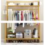YWYMJ Coat Racks Hanger Bamboo Hanger Jacket Clothes Hanger 2 Layers 2 Hooks for Shoe Racks and hat Racks (60 cm, 80 cm, 100 cm) x 40 x 140 cm Optional (Size : 10040180cm)