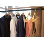 TOPIA HANGER Set of 6 Luxury Natural Wooden Coat Hangers, Premium Wood Suit Hangers, Glossy Finish with Extra-Wide Shoulder, Thicker Chrome Hooks & Anti-Slip Bar CT02N