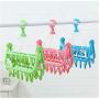 5PC Random Color Multifunctional Drying Rack Sock Holder 32 Clips Portable Socks Cloth Hanger Rack Clothespin Wardrobe Cloth Hangers Decoration 5PC Random Color Multifunctional Drying Rack Sock Holder 32 Clips Portable Socks Cloth Hanger Rack Clothespin Wardrobe Cloth Hangers Decoration
