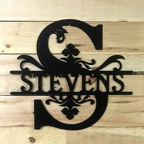 Regal Split Letter Monogram, Customized Door Hanger Monogram, Split Letter Monogram Regal Split Letter Monogram, Customized Door Hanger Monogram, Split Letter Monogram