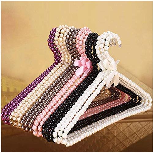 5Pcs Clothes Hanger Plastic Pearl Beaded Bow Clothes Dress Coat Hangers Closet Coat Storage Organizer Dry Rack Random Color 5Pcs Clothes Hanger Plastic Pearl Beaded Bow Clothes Dress Coat Hangers Closet Coat Storage Organizer Dry Rack Random Color