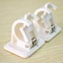 Self Adhesive Hooks Curtain Rod Bracket Pole Holder 8 PCS Drapery Hook Holders Curtain Pole Wall Brackets & Fixings Rod Holder Adhesive Towel Rod Hooks for Home Bathroom