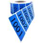 Blue Enzo Consecutively Numbered Sticker Labels 1.5 x 0.75” Water Proof Oil Resistance from Serial Number 1001 to 2000 1.7” Core Roll