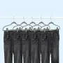 Wonck Grey Velvet Clips 40 Pack, Pants Hangers Velvet Clips for Velvet Hanger, Strong Finger Clips Perfect for Thin Velvet Hangers